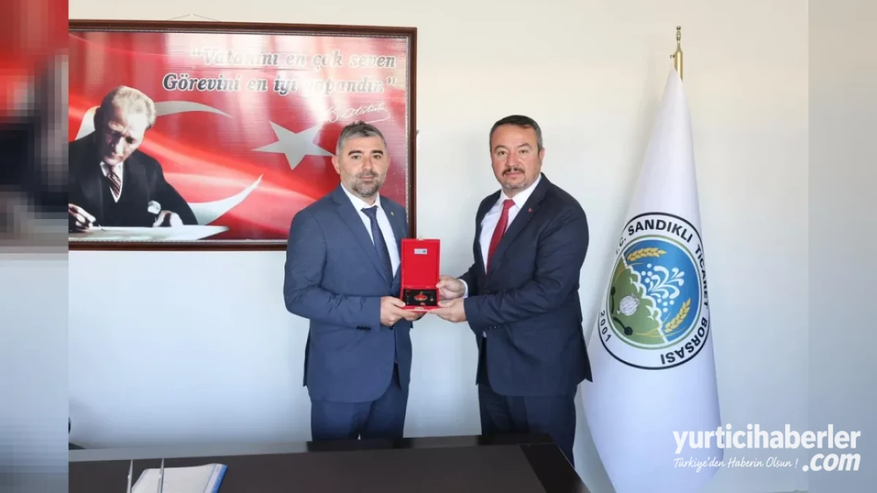 Sandıklı Belediye Başkanı Adnan Öztaş’tan Ticaret Borsası’na Hayırlı Olsun Ziyareti