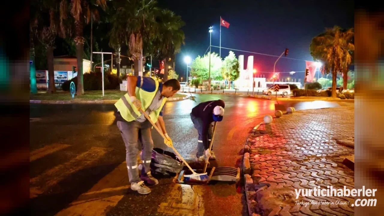 Didim Belediyesi’nden Yağmur Suyu Önlemi: Rögar ve Izgaralar Temizlendi