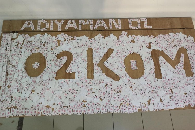 Adıyaman Kahta’da binlerce sahte bandrol ele geçirildi
