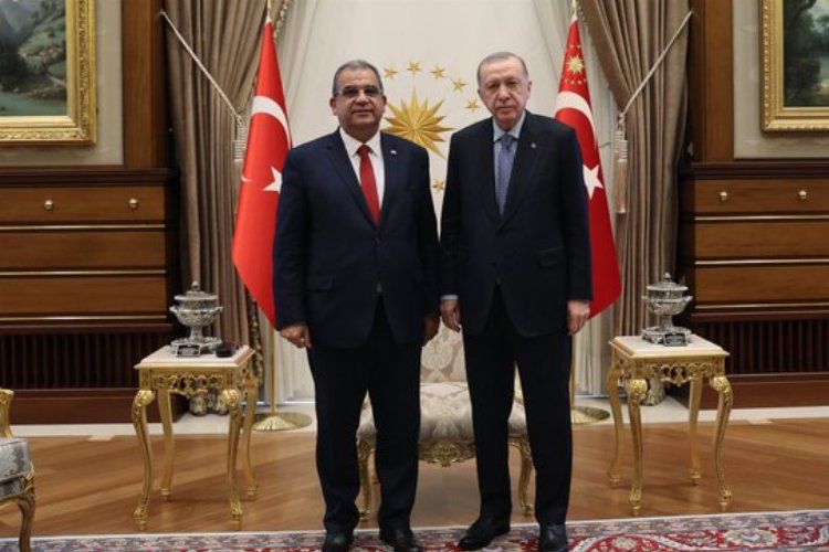 Cumhurbaşkanı Erdoğan, KKTC Başbakanı’nı kabul etti