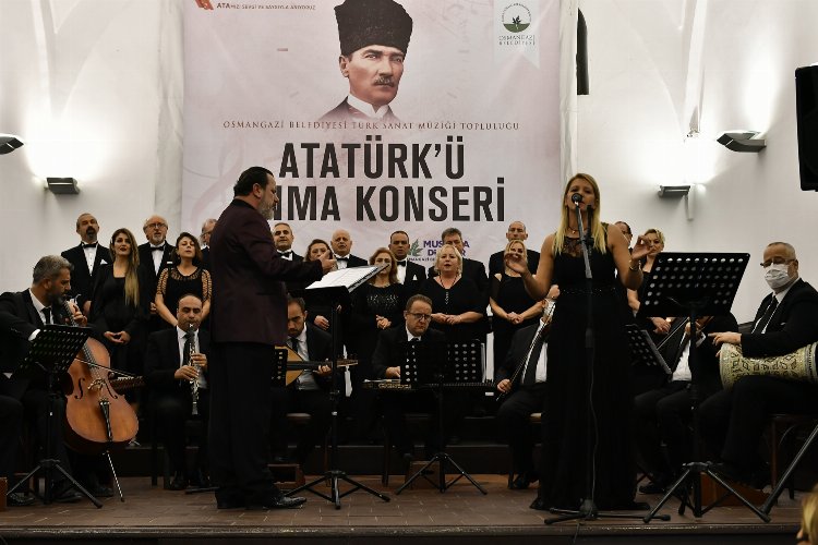 Bursa Osmangazi, Atatürk’ü sevdiği şarkılarla andı