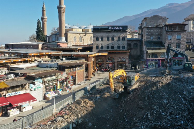 Bursa’da Hanlar Bölgesi gün yüzüne çıktı