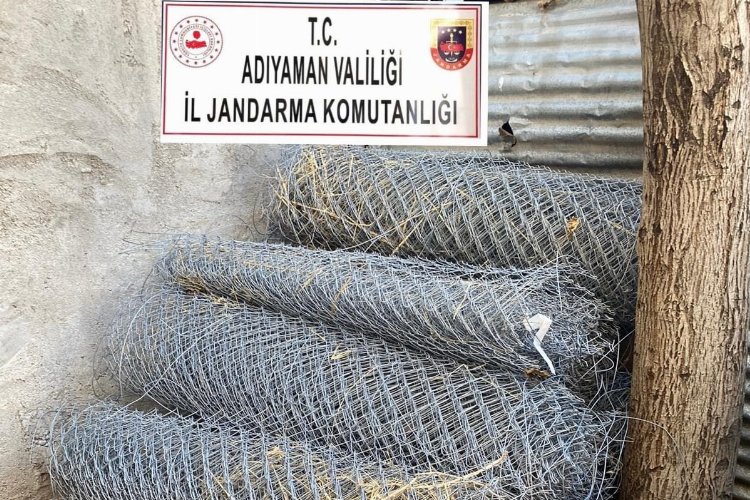 Adıyaman’da tel hırsızları yakalandı