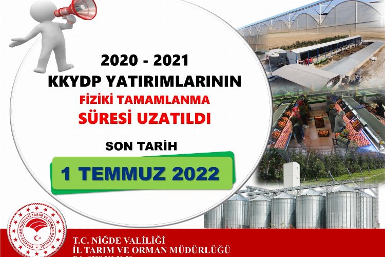 Niğde’de destek programının süresi uzatıldı