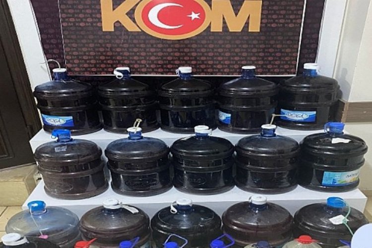 Aydın Didim’de 340 litre kaçak içki