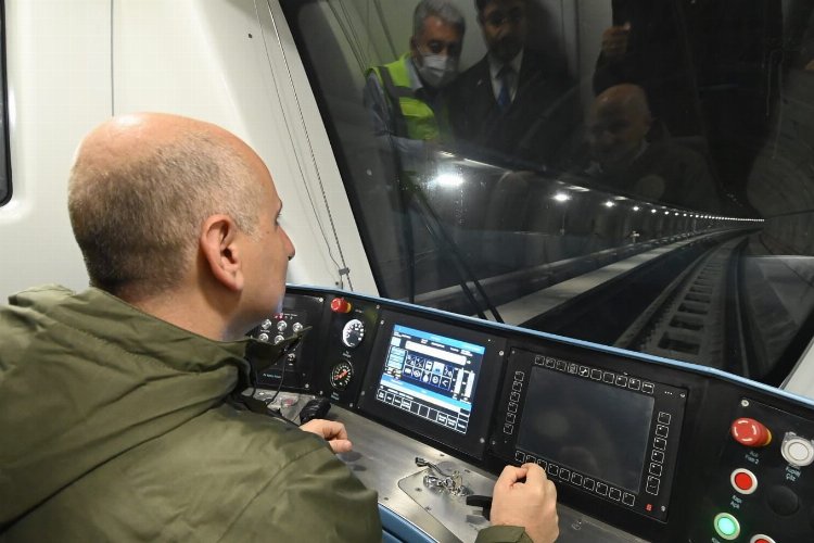 Türkiye’nin en hızlı metrosunda test sürüşü