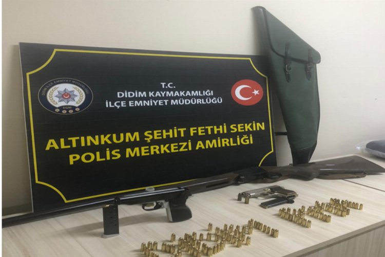 Didim’de ev aramasında cephanelik