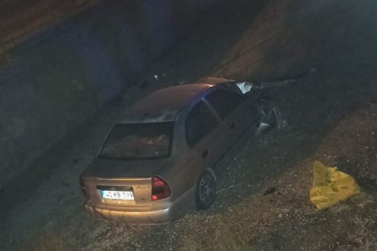 Niğde Edikli’de araç su kanalına düştü: 3 yaralı