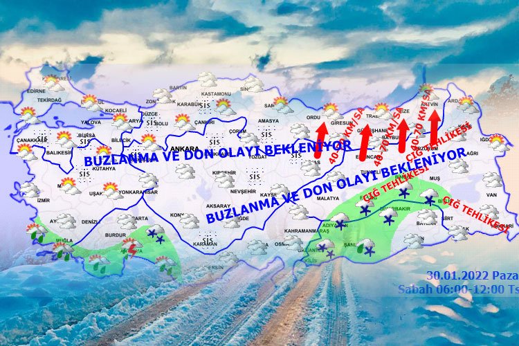 Meteoroloji’den Doğu Karadeniz’de çığ riski!