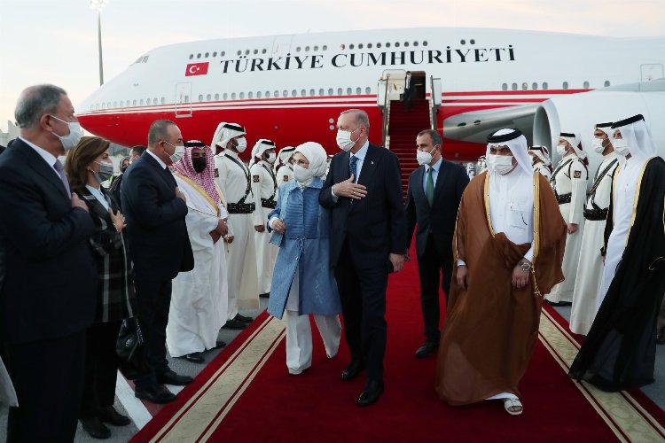 Cumhurbaşkanı Erdoğan Katar’da