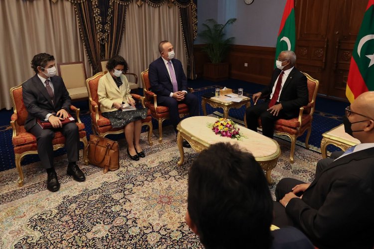Maldivler Cumhurbaşkanı, Bakan Çavuşoğlu’nu kabul etti