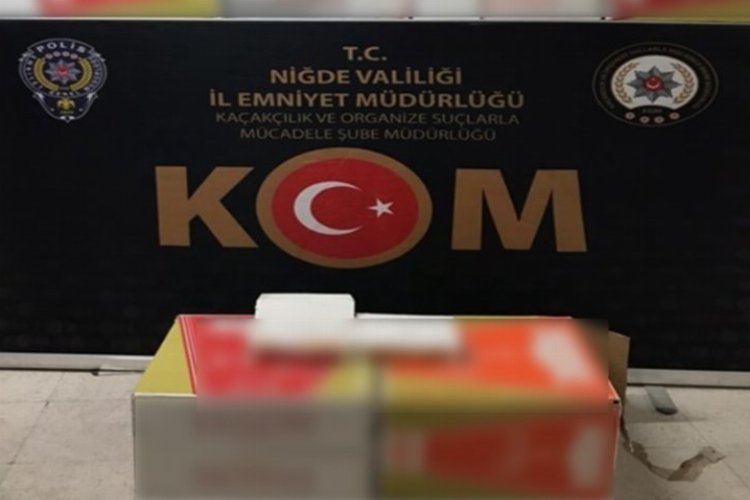 Niğde’de 1 milyon 500 bin makaron ele geçirildi