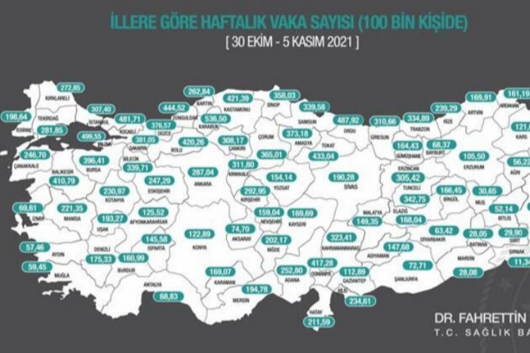 Vaka haritası açıklandı
