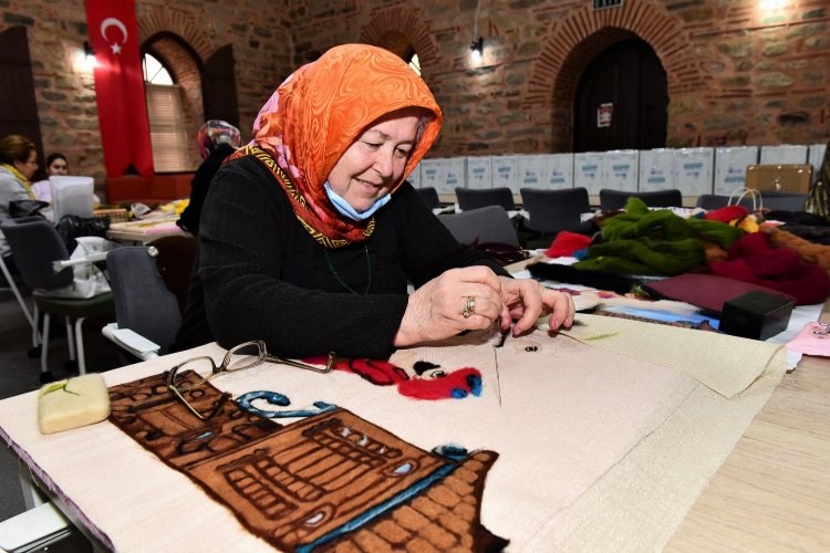 Bursa’da Yıldırımlı kadınlar ‘keçe’ye hayat veriyor