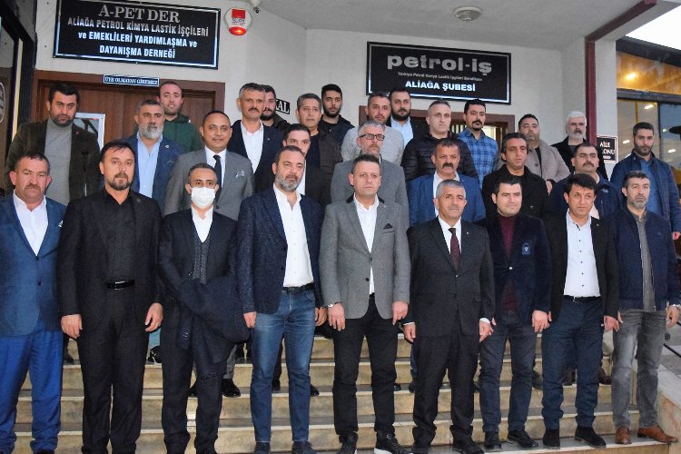 Petrol İş Sendikası, MHP İzmir İl Başkanı Veysel Şahin’i ağırladı