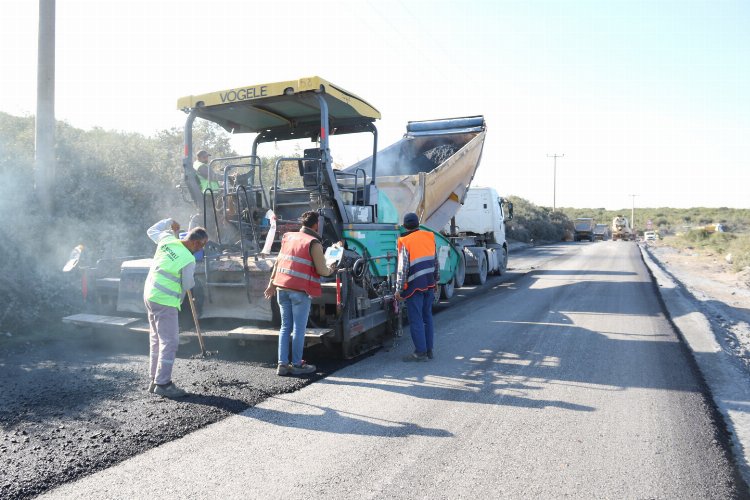 Kocaeli Gebze’de 140 ton asfalt