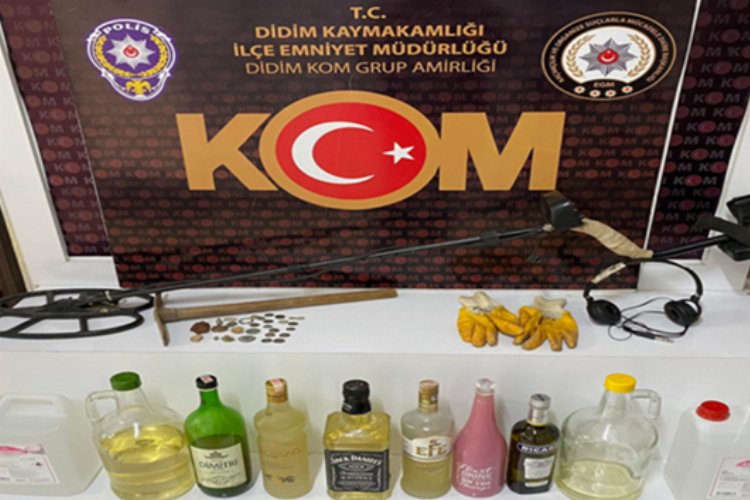 Aydın Didim’de define ararken yakalandı