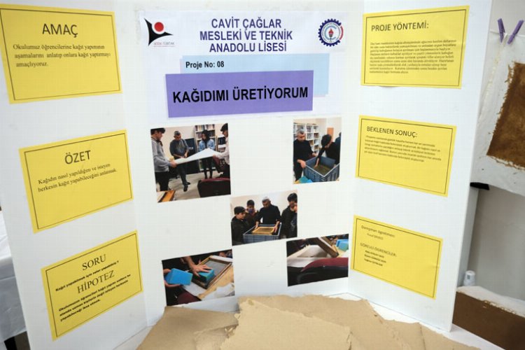 TÜBİTAK Fuarı’nda kağıt üretimi ilgi gördü
