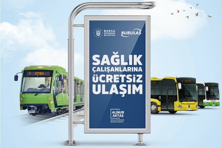 Bursa’da sağlıkçılara ücretsiz ulaşım süresi uzatıldı