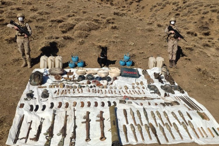 Hakkari’de çok sayıda mühimmat ele geçirildi
