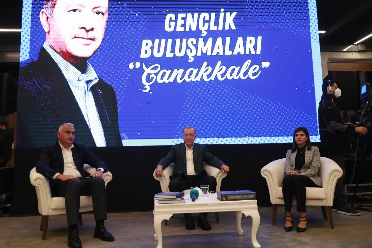 Cumhurbaşkanı Erdoğan, Çanakkale’de gençlerle buluştu