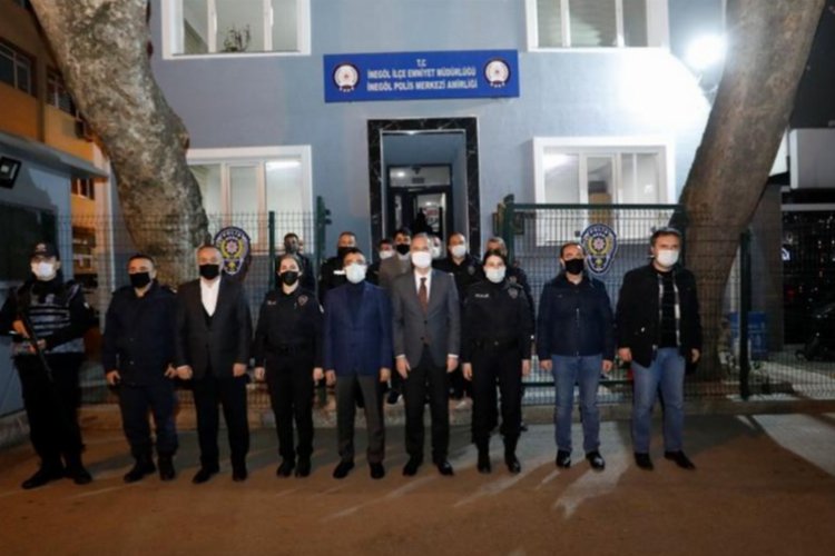 Bursa İnegöl’de protokol yeni yıla kamu personeli ve esnafla girdi