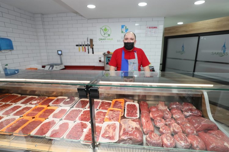 Kocaeli İzmit’te Çınar Halk Market reyonları incelendi