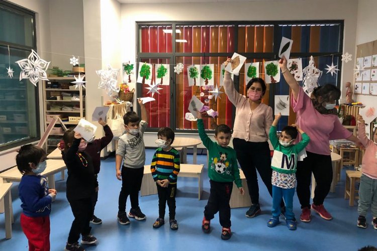 Kocaeli İzmit’te minikler derslerde doğayı tanıyor